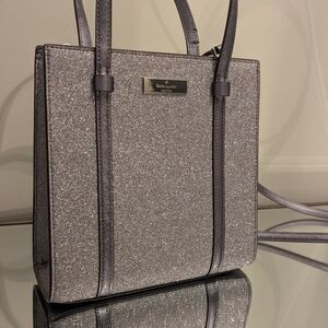 Kate Spade Silver Glitter Tote Bag | Brand New | Packaging still attached
